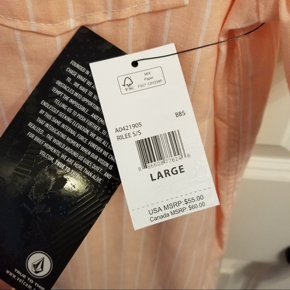 NWT Volcom shirt - Picture 3 of 5